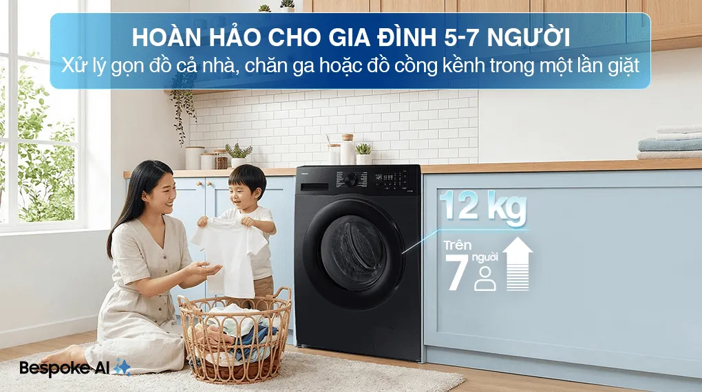 Máy giặt Samsung Inverter 12 kg WW12CGC04DABSV