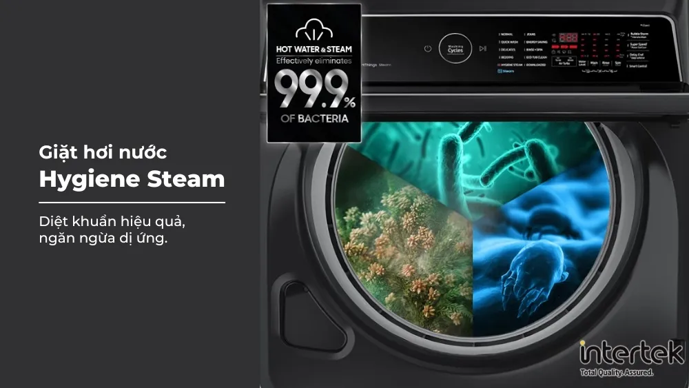 Công nghệ giặt hơi nước diệt khuẩn Hygiene Steam