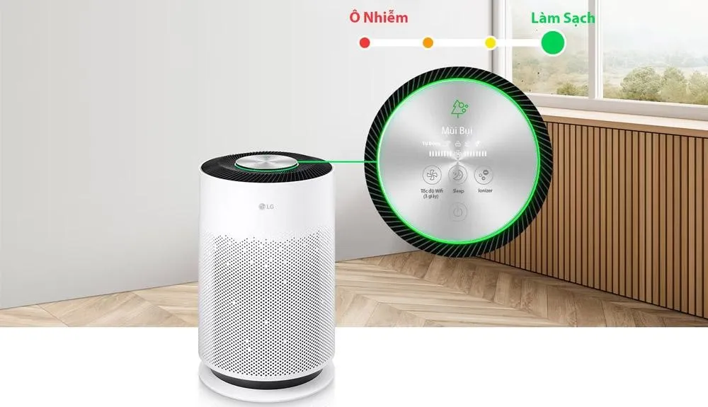Cảm biến PM1.0 thông minh và đèn báo hiển thị chất lượng không khí