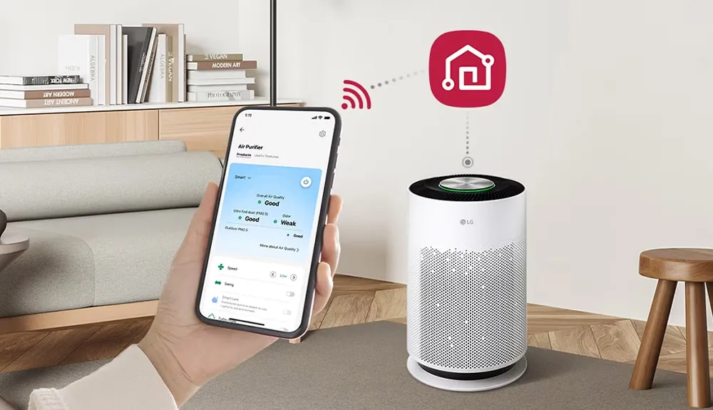 LG ThinQ™ kiểm soát không khí hiệu quả