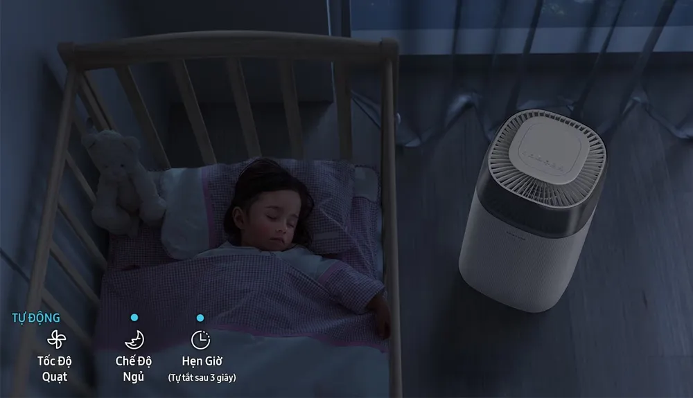 Chế độ ngủ của máy lọc không khí LG Puricare 360 Hit AS60GHWG0