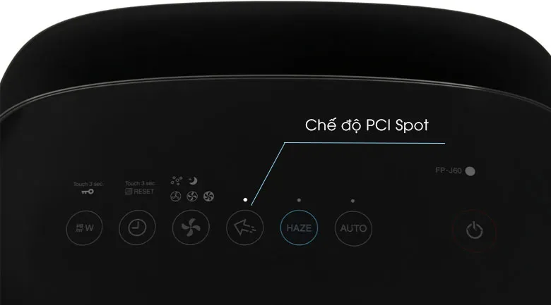 Chế độ PCI Spot - Lloại bỏ vi khuẩn, ẩm mốc và mùi hôi có trong không khí - Máy lọc không khí Sharp FP-J60E-W Chế độ PCI Spot - Lloại bỏ vi khuẩn, ẩm mốc và mùi hôi có trong không khí - Máy lọc không khí Sharp FP-J60E-W