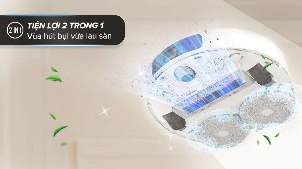 Vừa hút bụi vừa lau - Robot hút bụi lau nhà Xiaomi X20+ Robot hút bụi lau nhà Xiaomi X20+