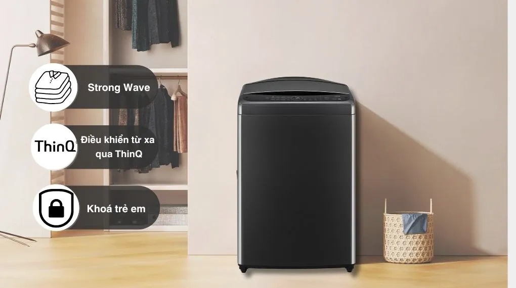 Máy giặt LG AI DD Inverter 17 kg TV2517SV7J - tiện ích