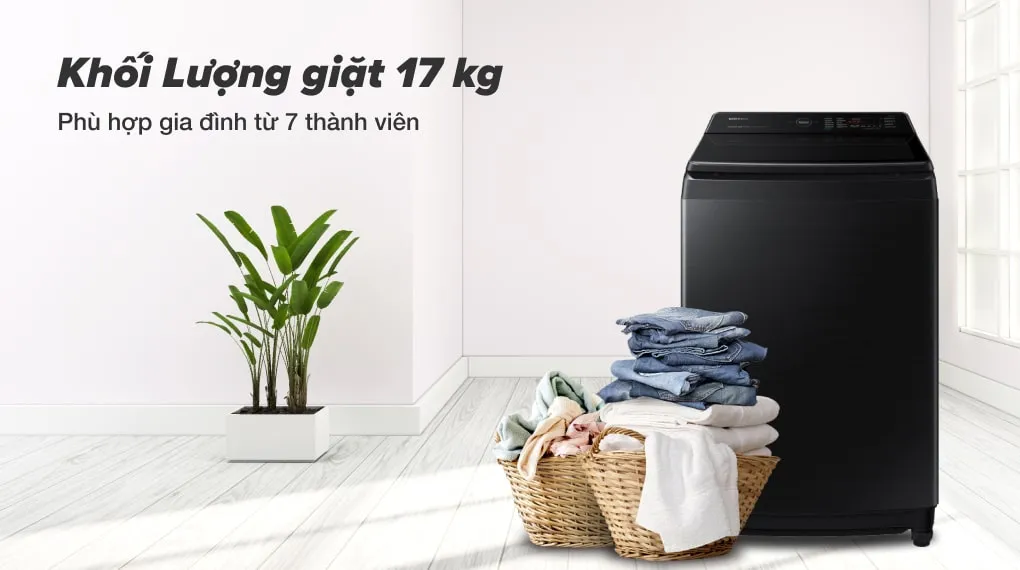Máy giặt Samsung 17 kg WA17CG6886BVSV - Khối lượng giặt Máy giặt Samsung 17 kg WA17CG6886BVSV - Khối lượng giặt
