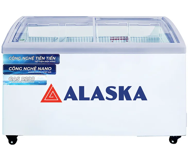 Tủ Đông Kính Cong Alaska 445 Lít
