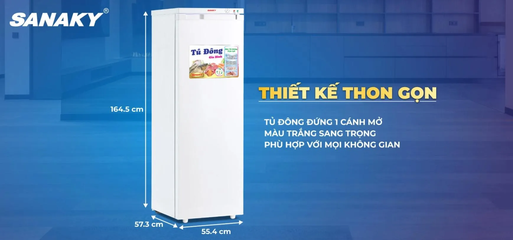 Tủ Đông Sanaky Inverter 213 lít VH-230VD3(T)