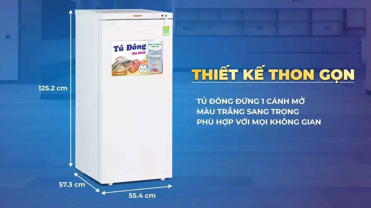 Tủ Đông Sanaky Inverter 150 lít VH-180VD3(T)