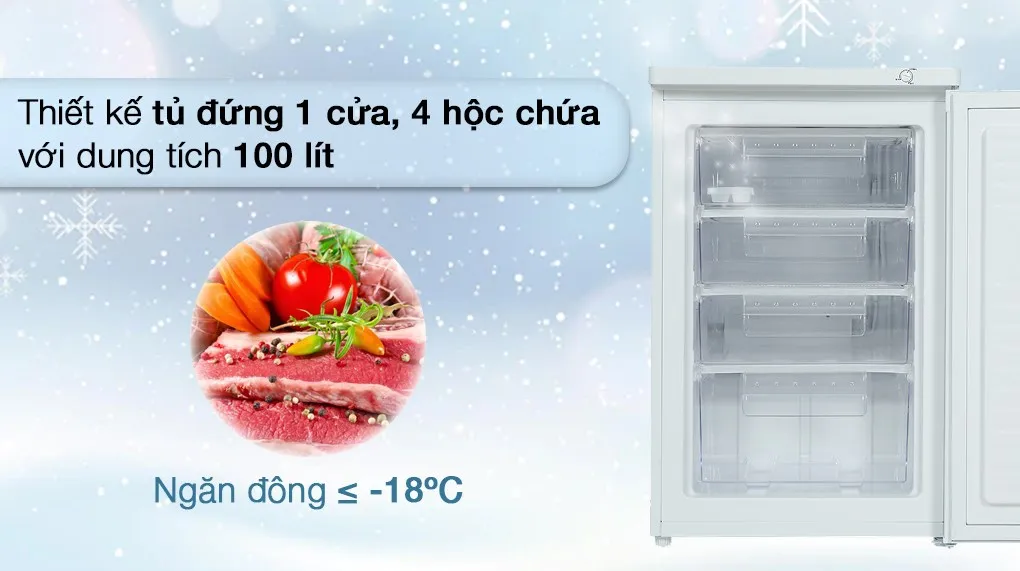 Tủ đông Alaska 100 lít IF 11 - Tổng quan thiết kế Tủ đông Alaska 100 lít IF 11 - Tổng quan thiết kế