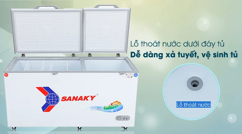 Tủ đông Sanaky 485 lít VH-6699W1 - Tiện ích