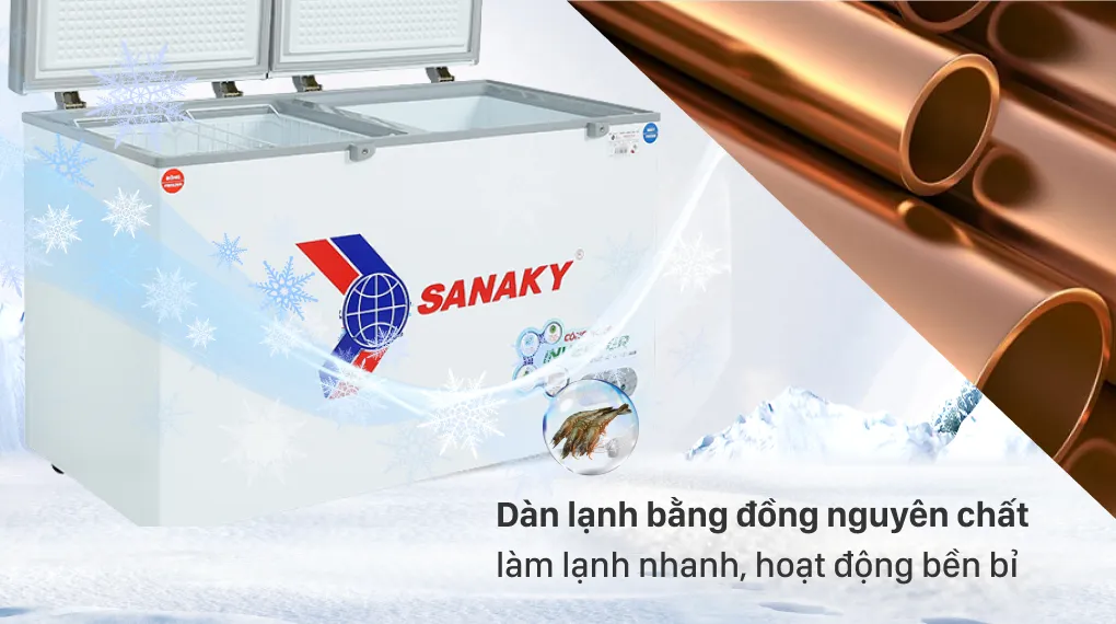 Tủ Đông Sanaky Inverter 365 Lít VH-5699W3 - Công nghệ làm lạnh Tủ Đông Sanaky Inverter 365 Lít VH-5699W3 - Công nghệ làm lạnh