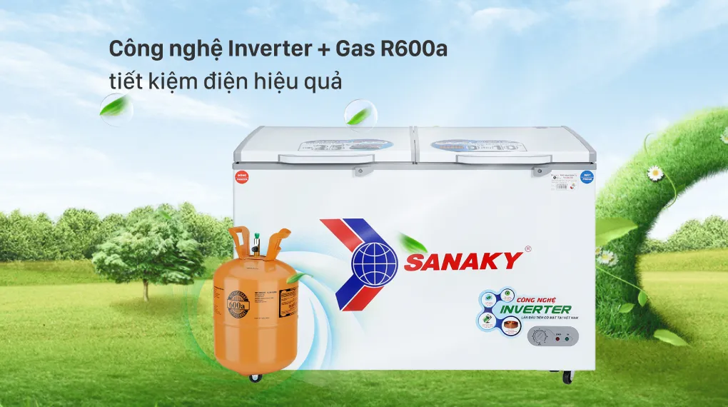 Tủ Đông Sanaky Inverter 365 Lít VH-5699W3 - Công nghệ tiết kiệm điện Tủ Đông Sanaky Inverter 365 Lít VH-5699W3 - Công nghệ tiết kiệm điện