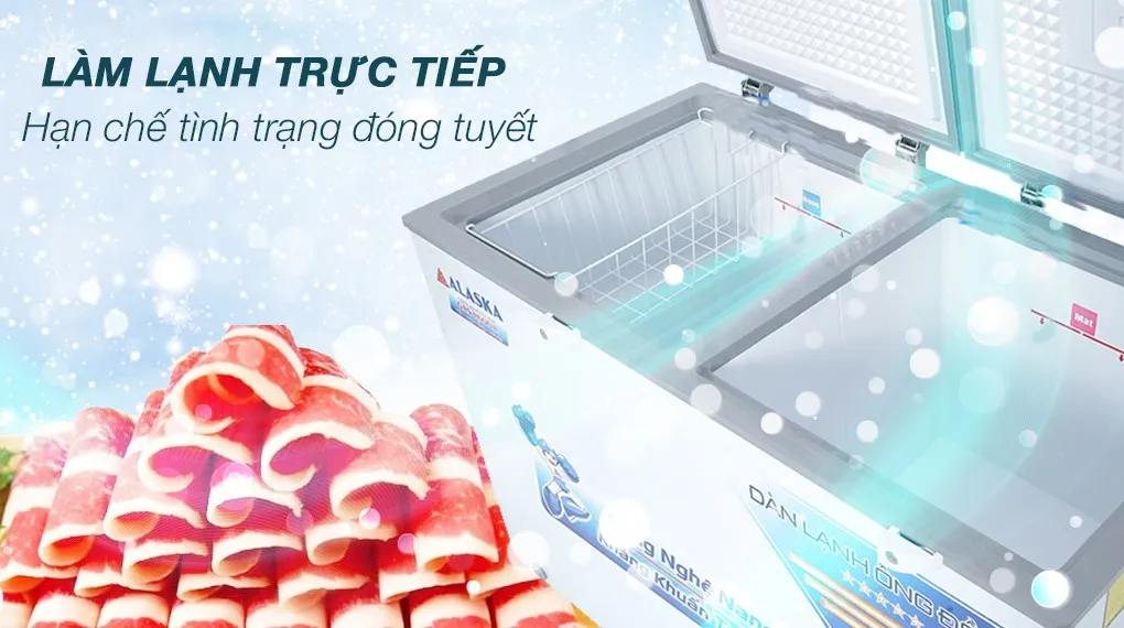 Tủ đông Alaska 282 lít BCD 4568C - Công nghệ làm lạnh Tủ đông Alaska 282 lít BCD 4568C - Công nghệ làm lạnh