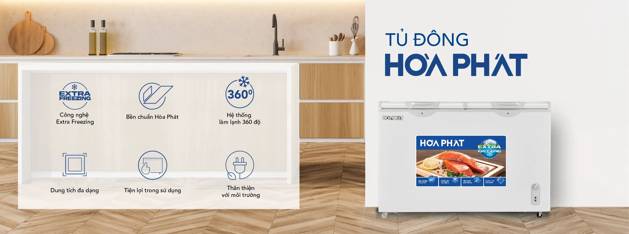 Tủ Đông Hòa Phát 245 lít HPF BN6245