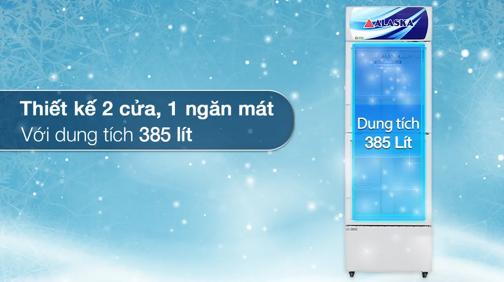 Tủ mát Alaska 385 lít LC-385D - Thiết kế Tủ mát Alaska 385 lít LC-385D - Thiết kế