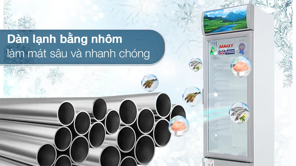 Tủ mát Sanaky 210 lít TM.VH258KL - Công nghệ tích hợp Tủ mát Sanaky 210 lít TM.VH258KL - Công nghệ tích hợp