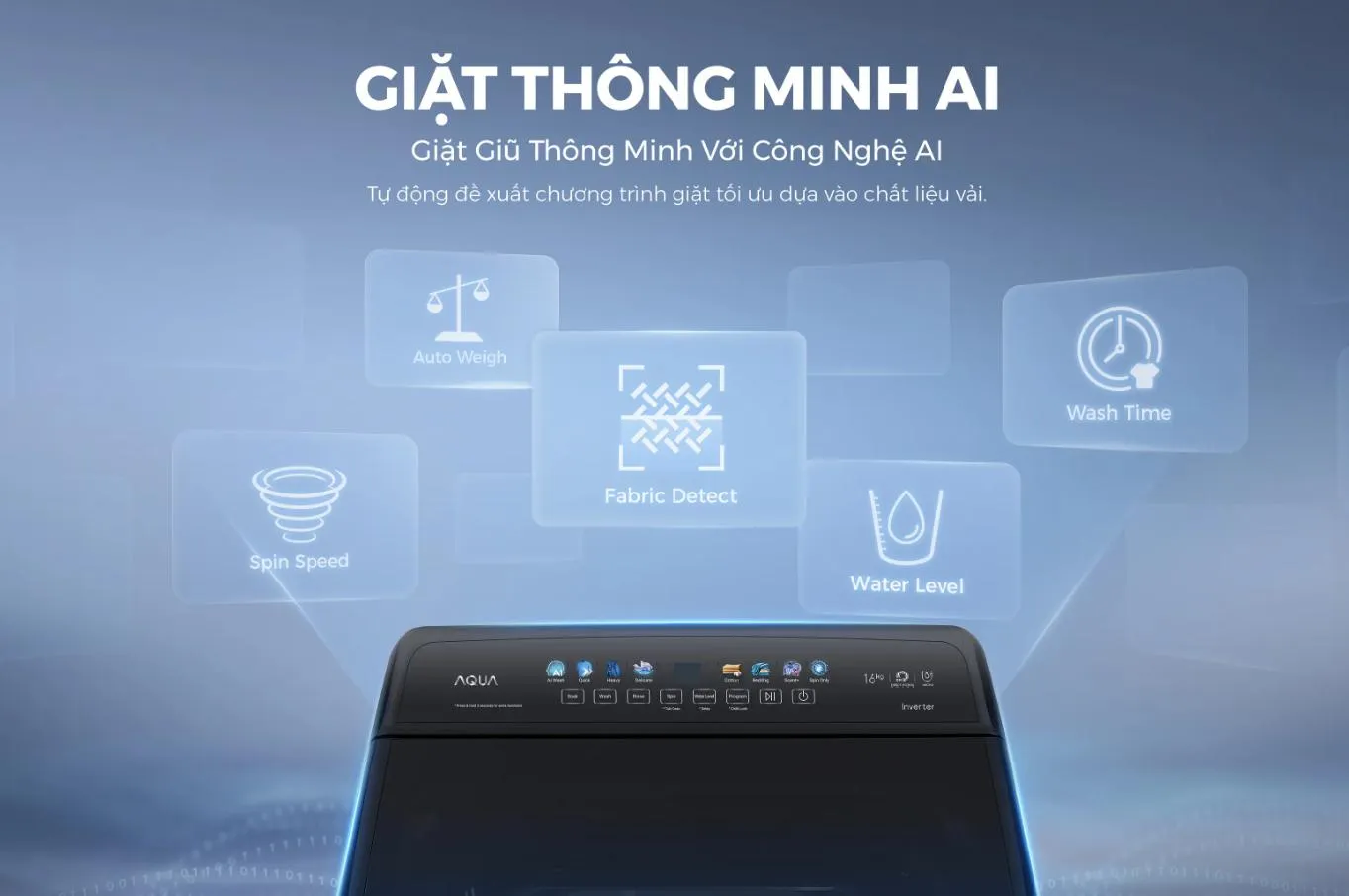 Máy giặt Aqua Inverter 16 kg AWM16-B2158L(B)