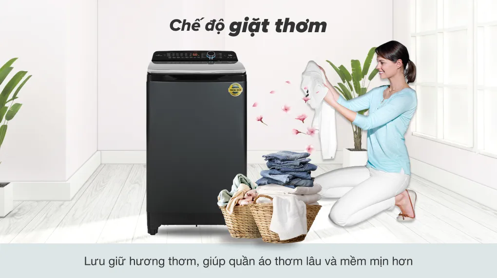 Máy giặt Aqua Inverter 12 kg AQW-DR120HT BK - Công nghệ giặt