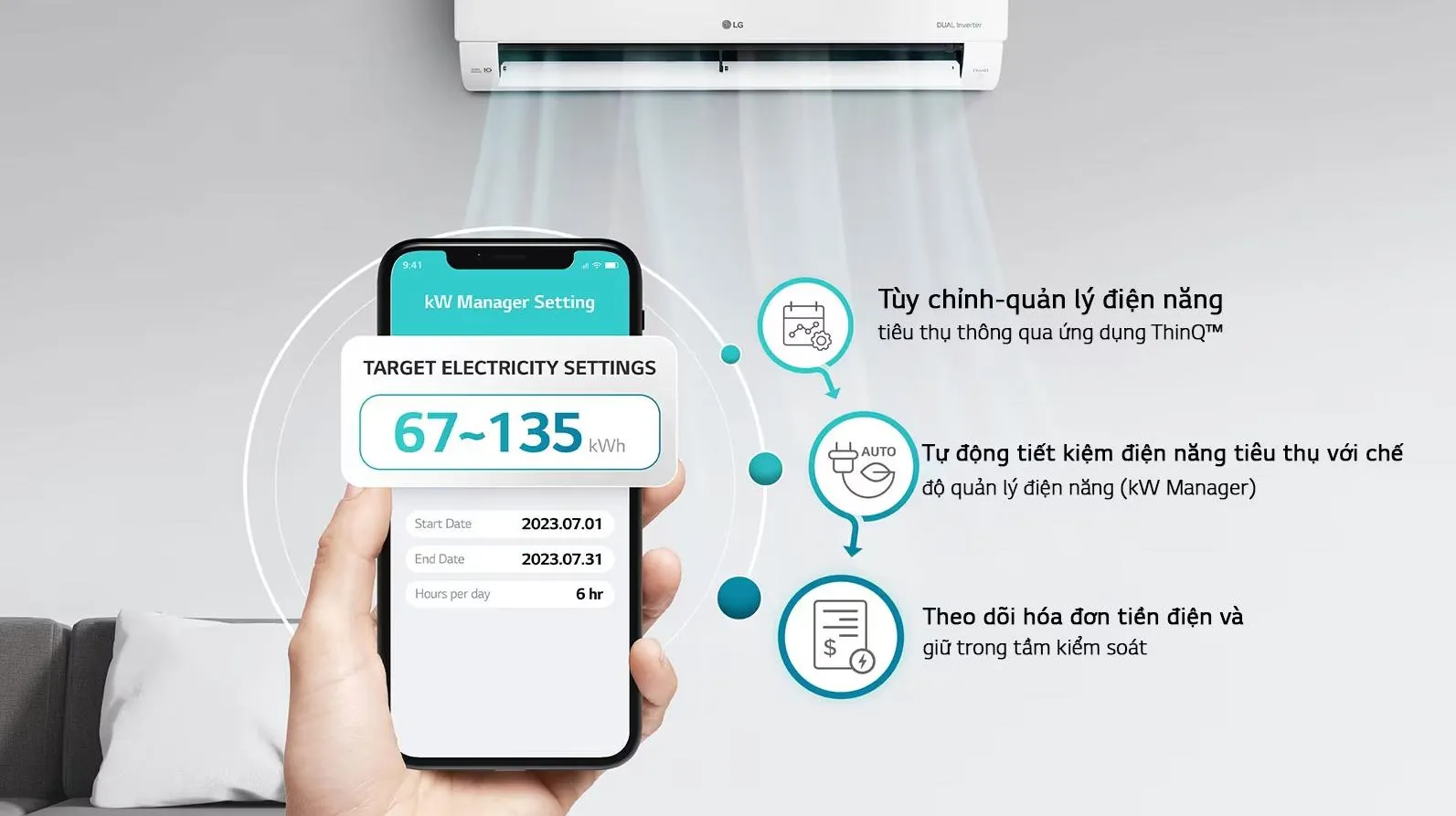 Máy lạnh LG Inverter 2.5 HP IEC24M2